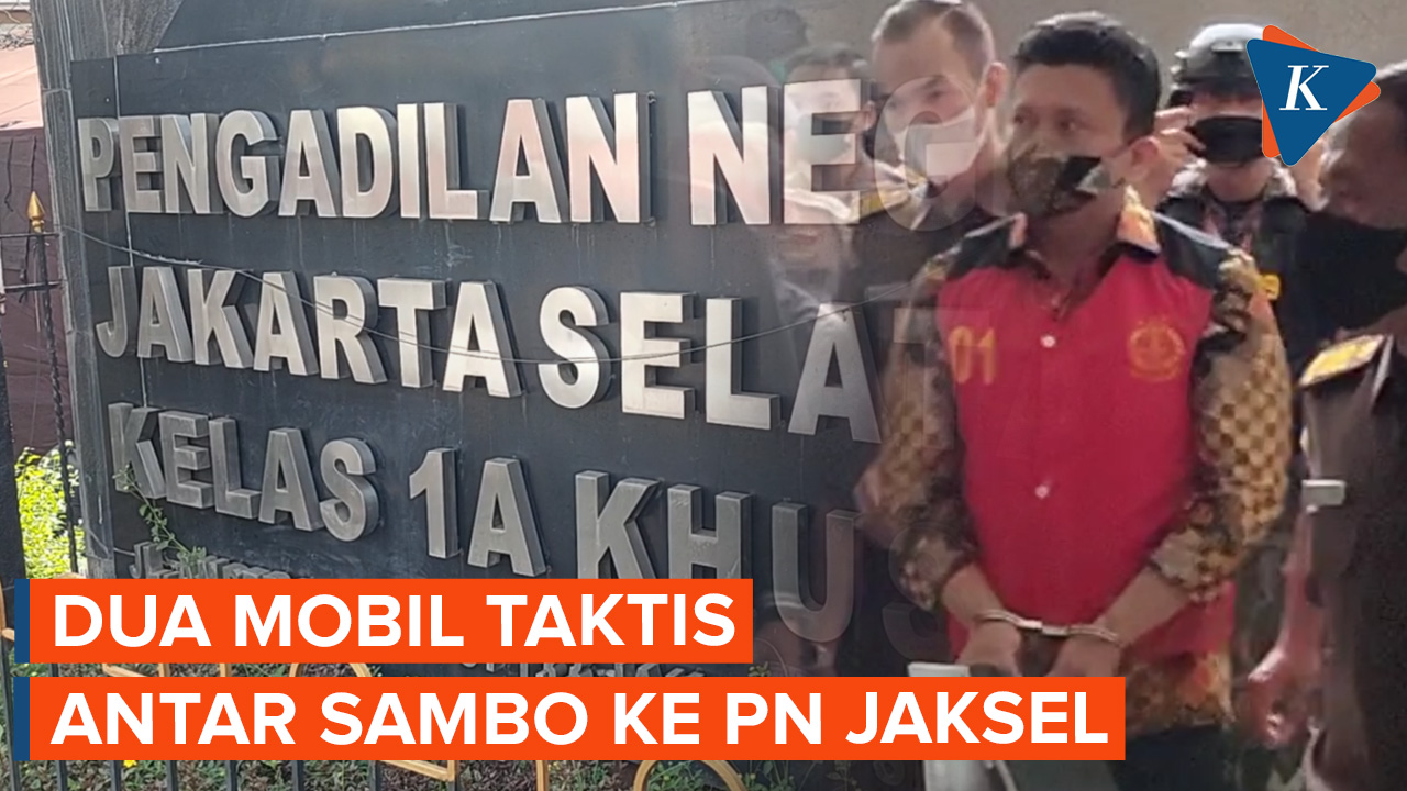 Ferdy Sambo Dibawa ke PN Jaksel Pakai Mobil Taktis