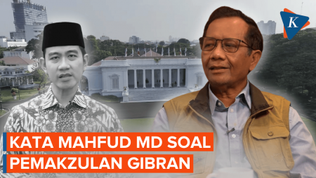 Mahfud MD Tanggapi Usulan Pemakzulan Gibran
