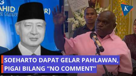 Soeharto Diberi Gelar Pahlawan, Menteri HAM Pigai: No Comment, Titik