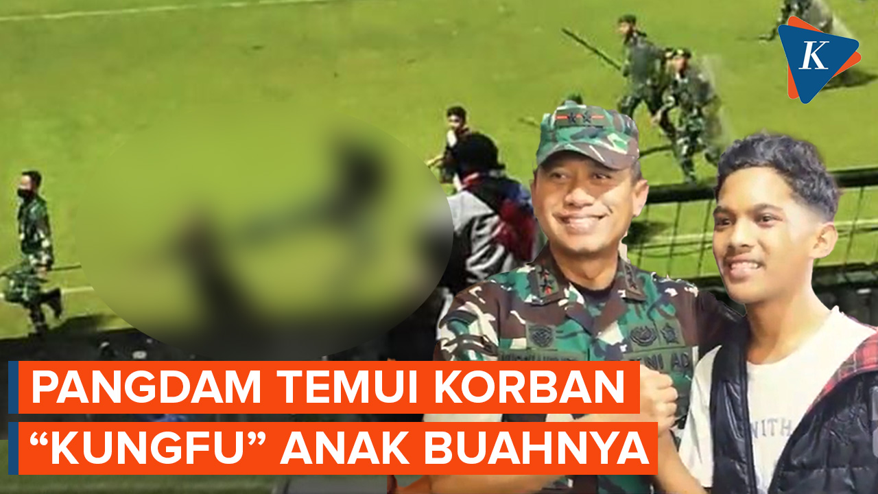 Jenguk Korban, Pangdam Pastikan Oknum TNI Penendang Suporter Arema Diproses Internal