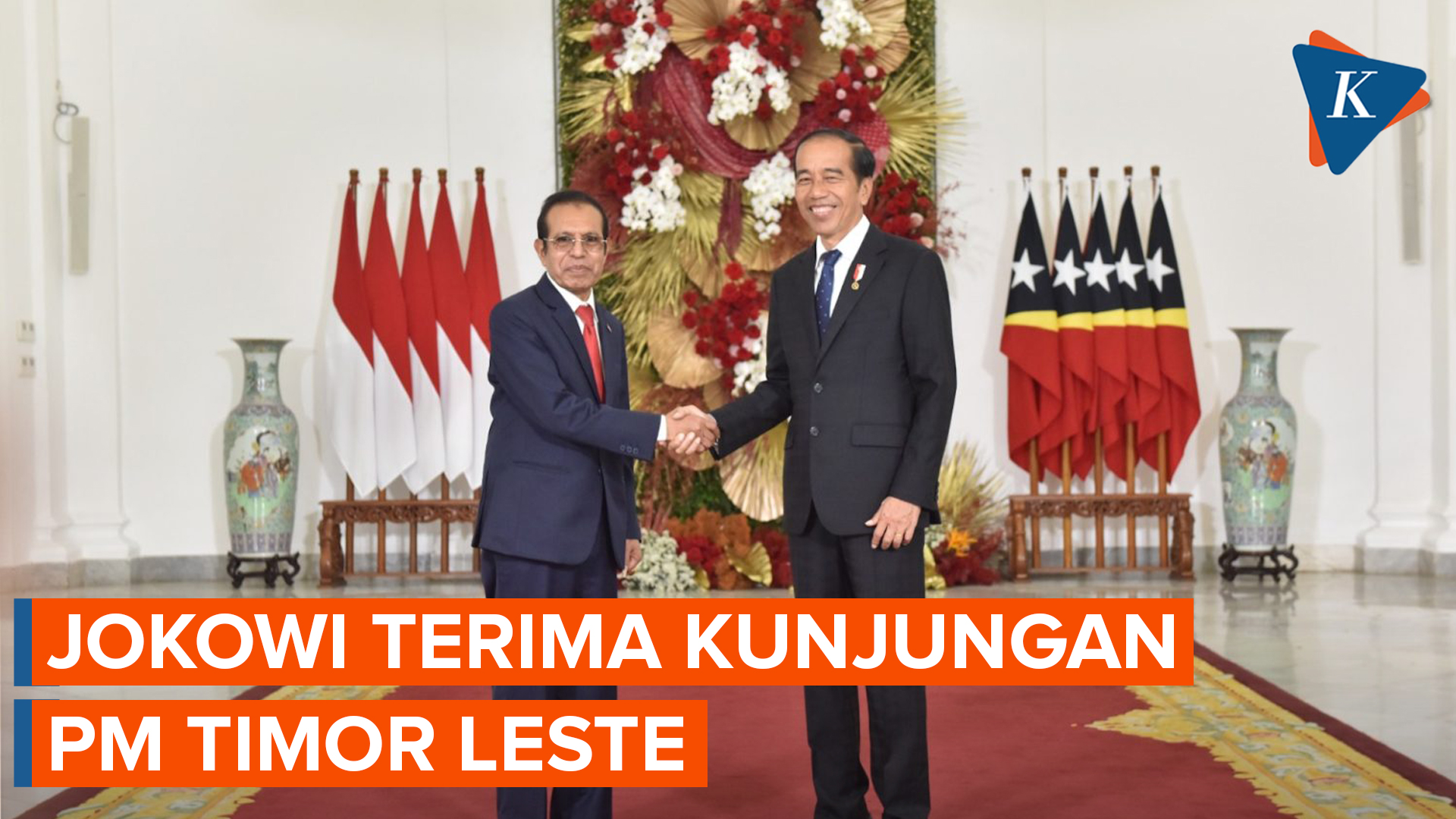 Momen Jokowi Sambut Kedatangan PM Timor Leste di Istana Bogor