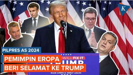 Trump Klaim Menang Pilpres AS, Pemimpin Eropa Ramai-ramai Beri Selamat