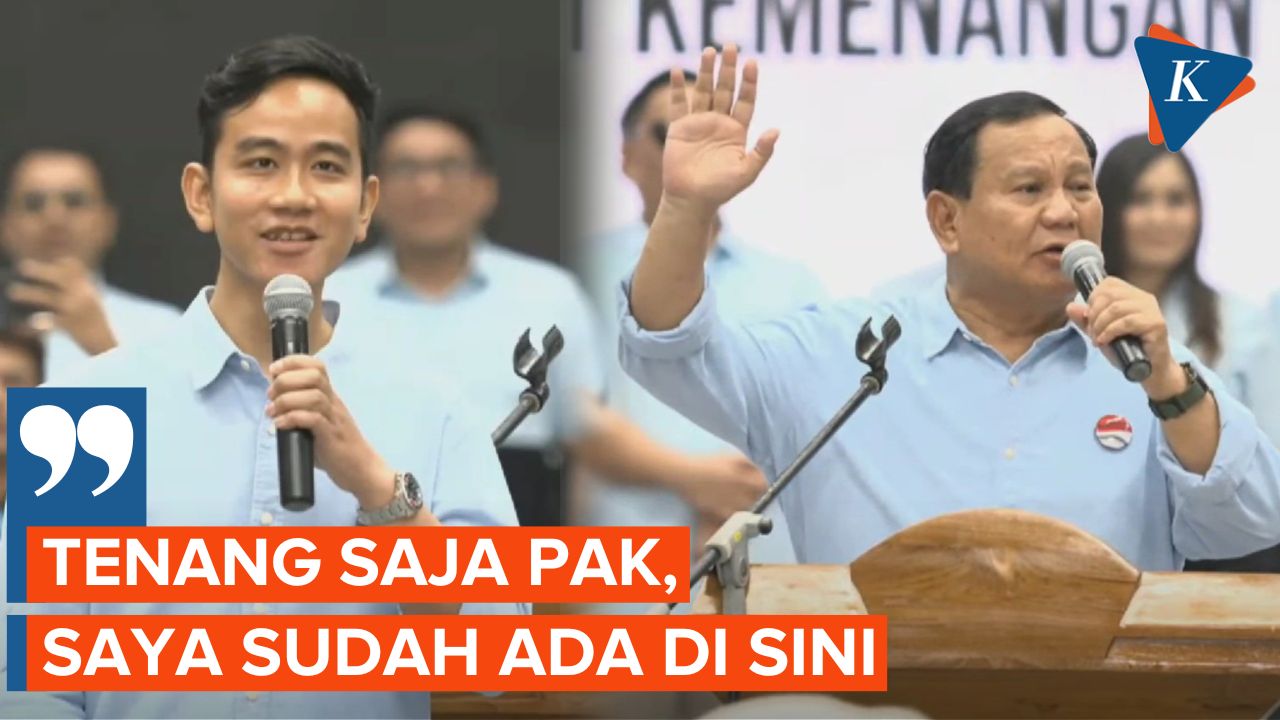 Momen Gibran "Tenangkan" Prabowo