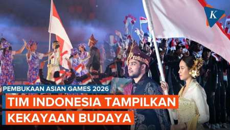 Potret Pembukaan Asian Games 2026, Tim Indonesia Tampil Memukau