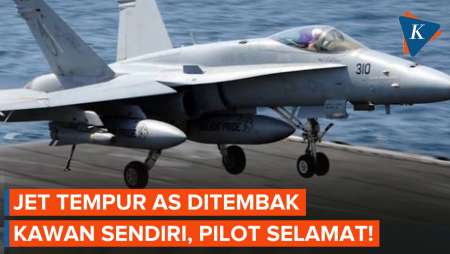 Jet Tempur AS Ditembak Kawan Sendiri, Pilot Selamat Usai Melontarkan Diri