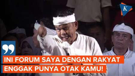 Bentak Suporter Persikas, Dedi Mulyadi: Enggak Punya Otak Kamu?