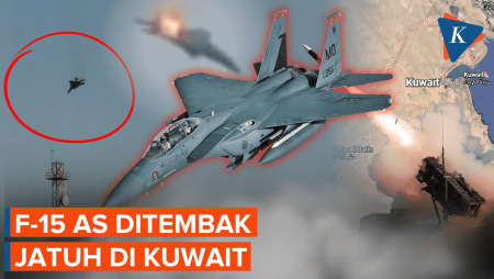 Detik-detik Jet Tempur F-15 AS Jatuh Usai Ditembak Di Kuwait