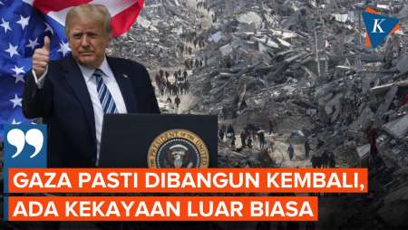 Trump Sebut Gaza Pasti Akan Dibangun Kembali, Singgung Kekayaan Timur Tengah
