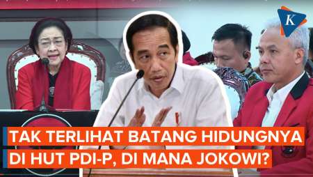 Ke Mana Jokowi Saat Acara HUT PDI-P Berlangsung?