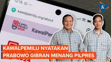 Real Count Kawalpemilu Nyatakan Prabowo-Gibran Menang Pilpres 2024