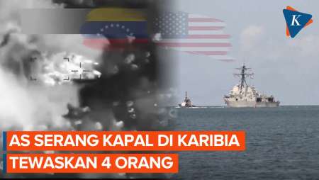 Detik-detik AS Serang Lagi Kapal Di Karibia, 4 Orang Tewas!