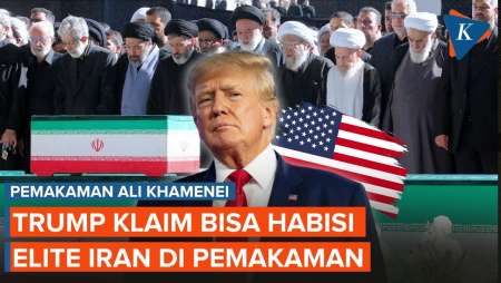 Trump Klaim AS Bisa Habisi Seluruh Petinggi Iran Di Pemakaman Khamenei, Tapi...