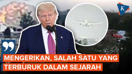 Kata Trump soal Kecelakaan Air India yang Menewaskan 240 Orang
