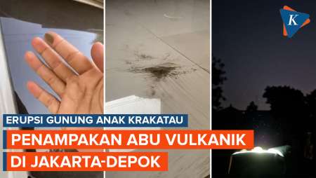 Erupsi Anak Krakatau, Abu Vulkanik Sampai Jakarta-Depok, Warga Pakai Masker Saat CFD