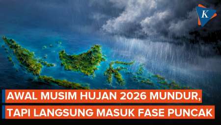 BMKG: Awal Musim Hujan 2026 Langsung Puncak Musim Hujan