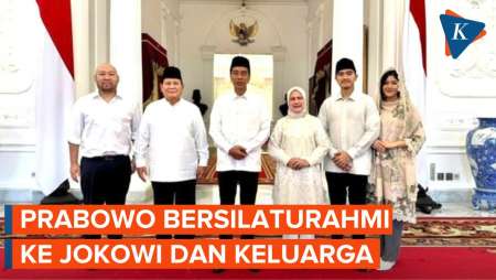 Hari Kedua Lebaran, Prabowo Kembali Sambangi Jokowi dan Keluarga di Istana