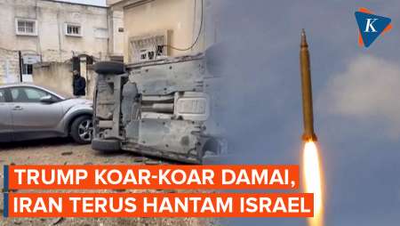 Penampakan Iran Terus Hantam Israel Di Saat Trump Sesumbar Bakal Damai