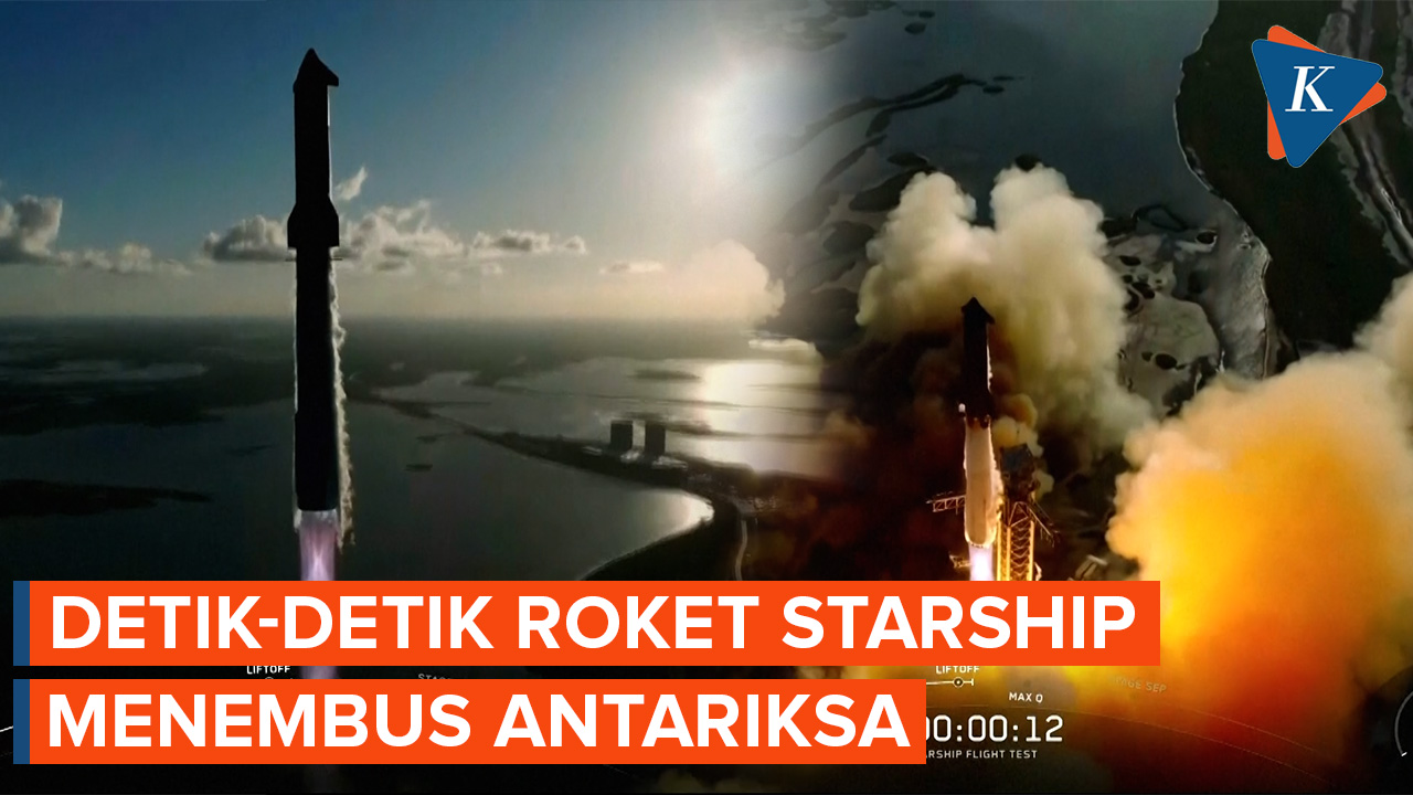 Temu Rocketship Detik-detik Roket Terbesar di Dunia, Starship Tembus Antariksa dan ...