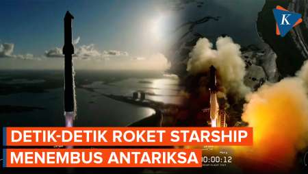 Detik-detik Roket Terbesar Di Dunia, Starship Tembus Antariksa Dan Kembali Ke Bumi