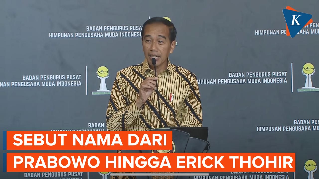 Endorsement Politik Ala Jokowi, Kembali Mengabsen Nama Capres di Acara HIPMI