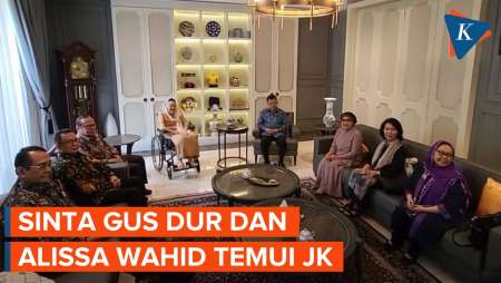 Istri Gus Dur, Alissa Wahid, dan Kardinal Suharyo Temui Jusuf Kalla