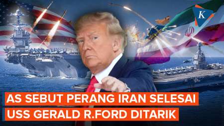 AS Tiba-tiba Sebut Perang Iran Sudah Berakhir, Ada Apa?