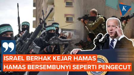 Bela Hak Israel Menumpas Hamas, Biden Ejek Hamas Tukang Sembunyi