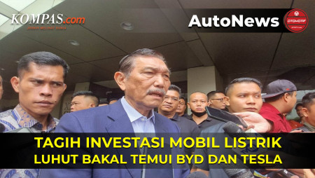 Luhut Bakal Tagih Investasi Mobil Listrik BYD dan Tesla