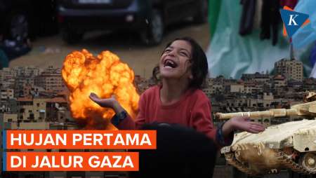 Jalur Gaza Diguyur Hujan, Pertama Kalinya Sejak Perang 7 Oktober