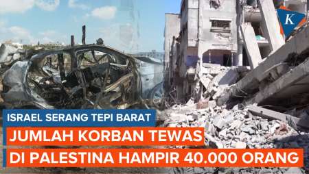 Israel Serang Tepi Barat, Jumlah Korban Tewas Warga Palestina Hampir 40.000