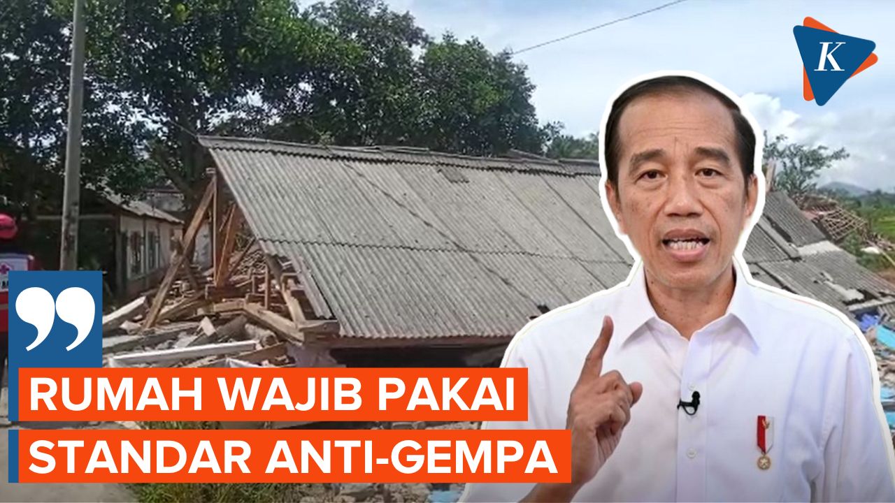 Perintah Jokowi: Rumah di Cianjur Harus Dibangun Pakai Standar Anti-gempa