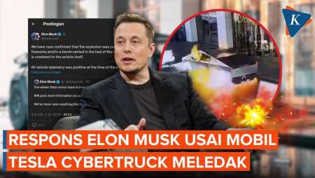 Respons Elon Musk soal Mobil Tesla Cybertruck Meledak di Luar Hotel Trump