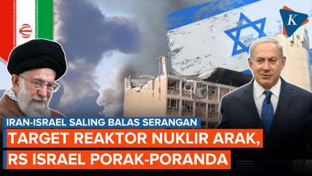 Detik-detik Israel Serang Reaktor Nuklir Arak, Iran Balas Bombardir Pusat Medis Soroka