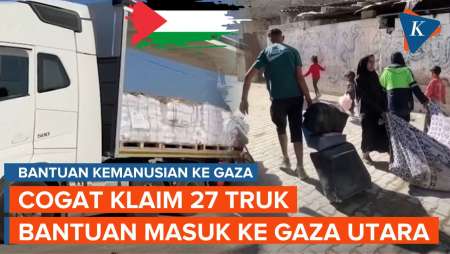 Israel Klaim 27 Truk Bantuan Kemanusiaan Palestina Masuk Gaza Utara