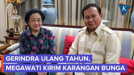 Tradisi Parpol, Ketum PDI-P Megawati Ucapkan HUT Ke-18 Gerindra