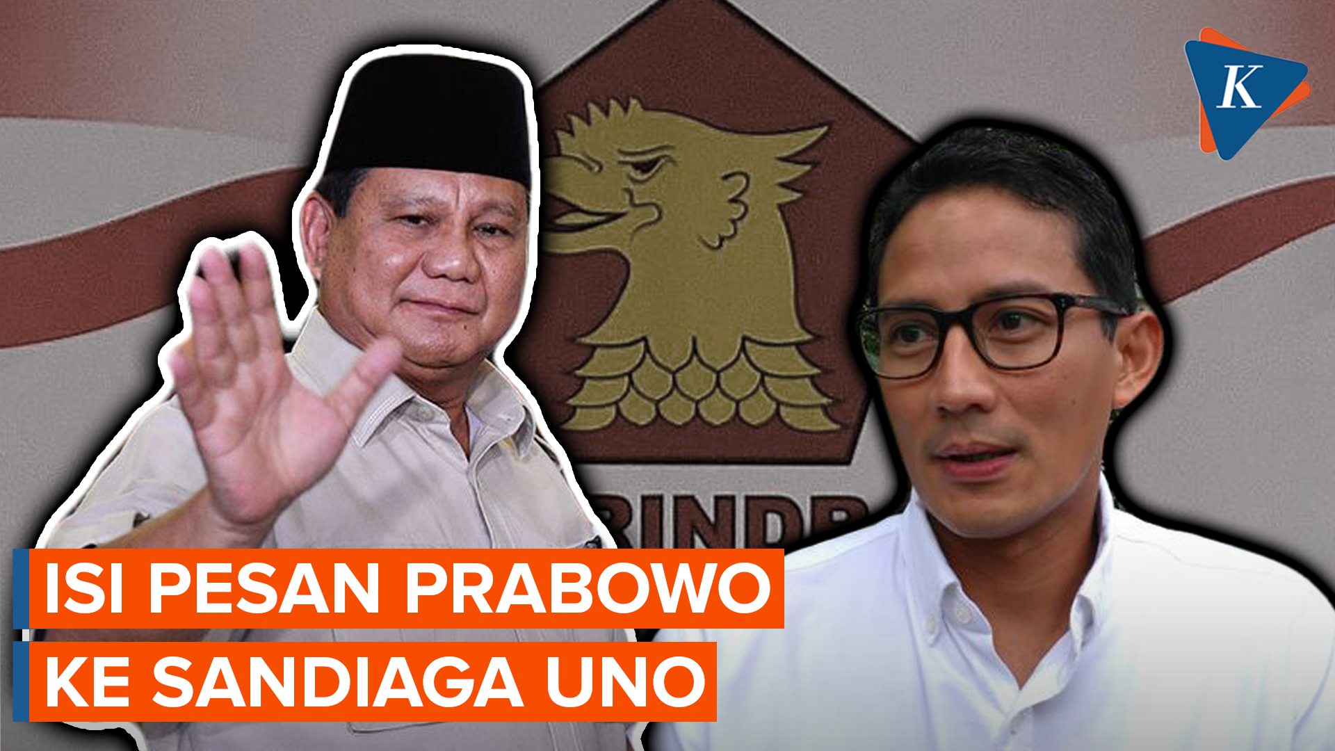 Prabowo Titip Pesan untuk Sandiaga Uno Sebelum Hengkang Dari Gerindra