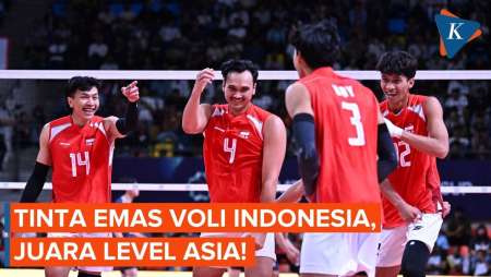 Hasil Final AVC Indonesia Vs Korea Selatan 3-0, Garuda Level Asia!