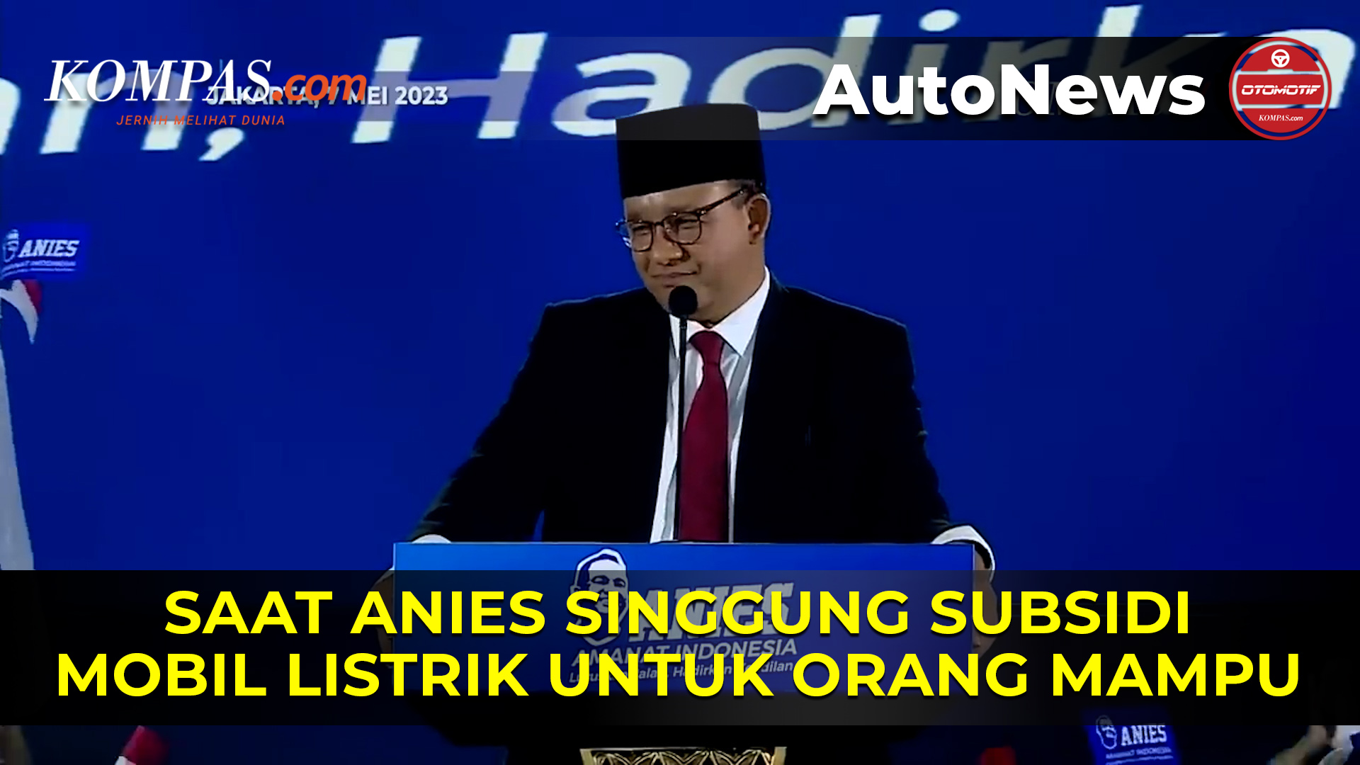 Anies: Pembeli Mobil Listrik Orang Mampu, Tidak Perlu Disubsidi