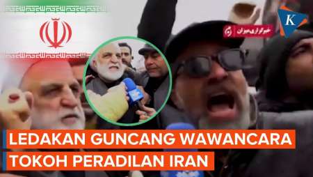 Detik-detik Wawancara Kepala Kehakiman Iran Diguncang Serangan Udara