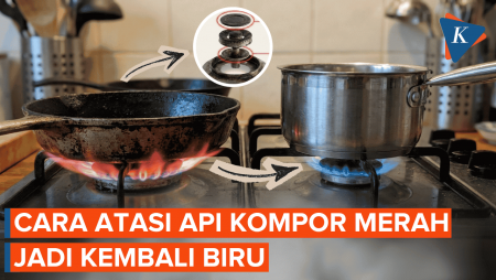 Cara Mengatasi Api Kompor Gas Merah agar Kembali Biru