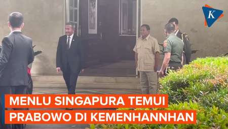 Jelang Penetapan Jadi Presiden Terpilih, Prabowo Terima Kunjungan Menlu Singapura di Kemenhan