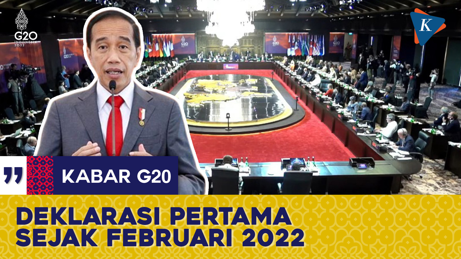 Jokowi: Ini Deklarasi Pertama yang Dicapai Negara G20