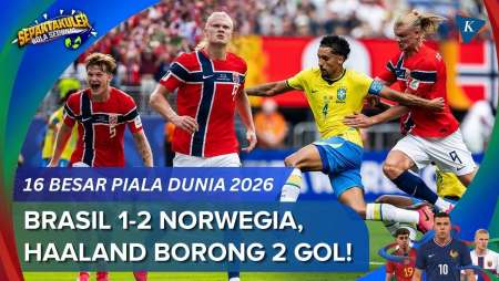 Hasil Brasil Vs Norwegia 1-2, Brace Erling Haaland Pulangkan Selecao Dari Piala Dunia 2026