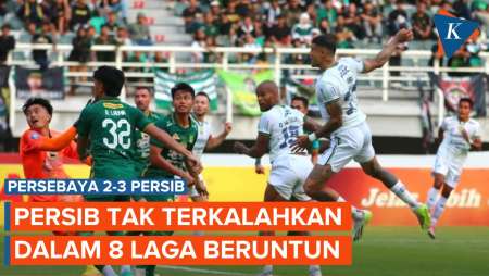 Hasil Persebaya 2-3 Persib: David da Silva Cetak 2 Gol, Maung Bandung Tak Terkalahkan