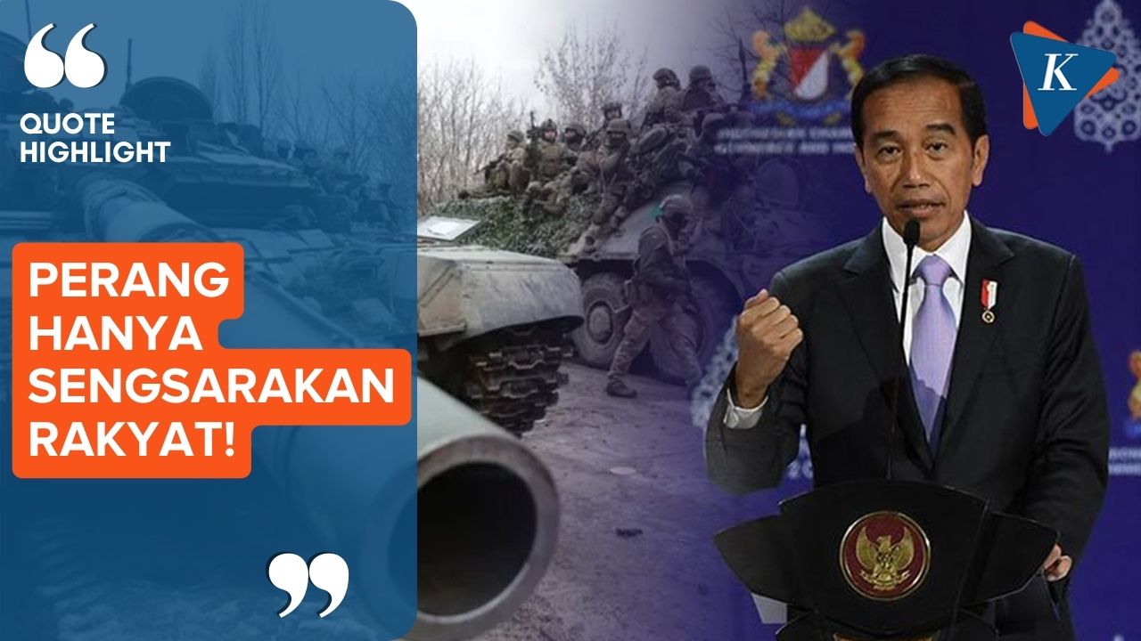 Jokowi Minta Setop Perang, Bikin Sengsara Rakyat