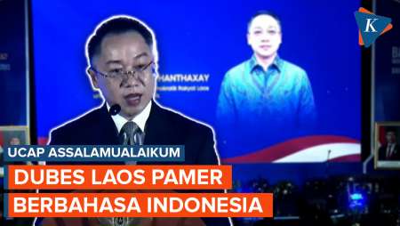 Momen Dubes Laos Pamer Skill Berbahasa Indonesia, Ucapkan "Assalamualaikum"