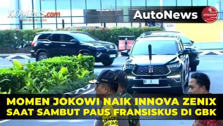 Datang ke GBK Sambut Paus Fransiskus Saat Misa Agung, Jokowi Hadir Naik Innova Zenix