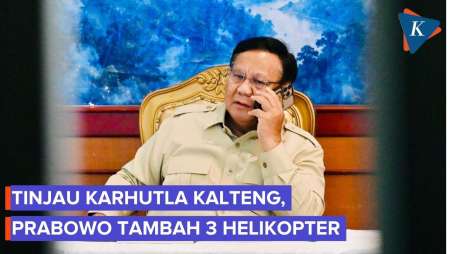 Prabowo Tambah 3 Helikopter dan 200 Pompa untuk Tangani Karhutla Kalteng