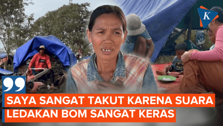 Penampakan Warga Mengungsi Akibat Perang Thailand-Kamboja, Hanya Sempat Bawa Hewan Ternak