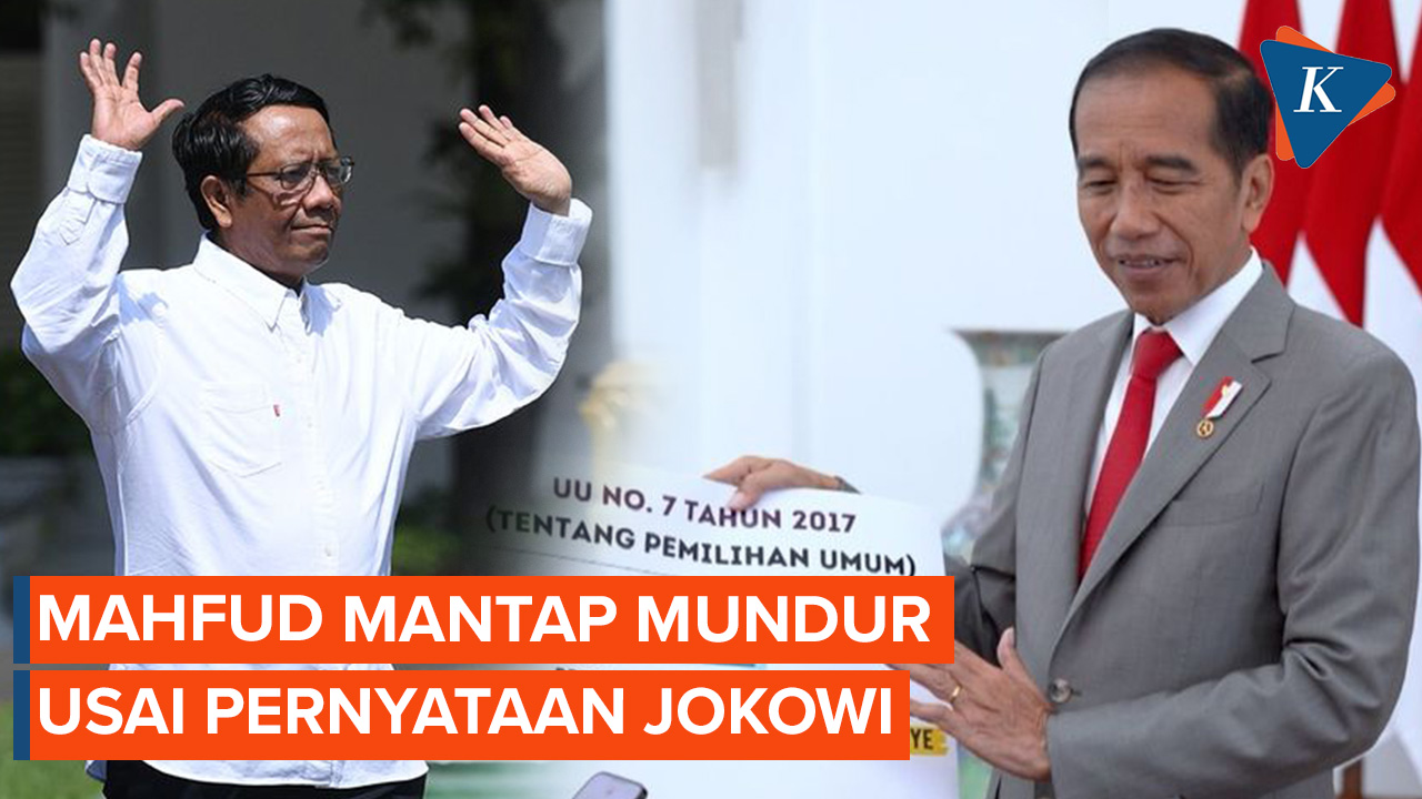 Video Mahfud Makin Mantap Mundur Usai Dengar Jokowi Sebut Presiden